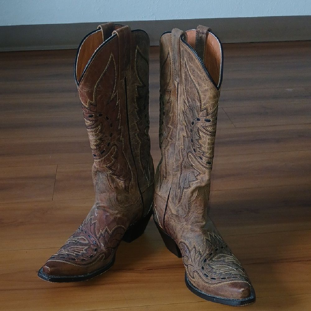 Dan Post Sidewinder Western Cowgirl Boots Sz 7 EUC